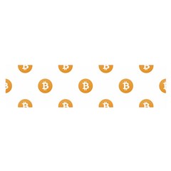 Bitcoin Logo Pattern Satin Scarf (oblong) by dflcprints