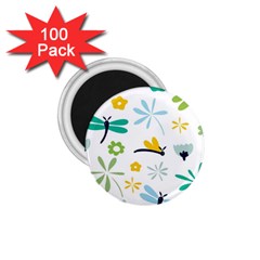 Busy Dragonflies 1 75  Magnets (100 Pack)  by Bigfootshirtshop