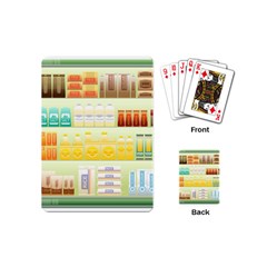 Supermarket Shelf Coffee Tea Grains Playing Cards (mini)  by Celenk