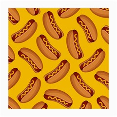 Hot Dog Seamless Pattern Medium Glasses Cloth by Celenk