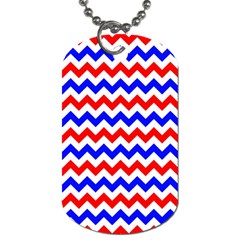 Zig Zag Pattern Dog Tag (one Side) by Celenk