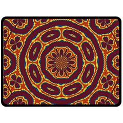 Geometric Tapestry Fleece Blanket (large)  by linceazul