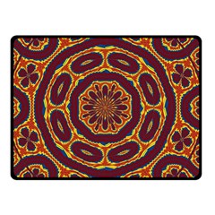 Geometric Tapestry Double Sided Fleece Blanket (small)  by linceazul