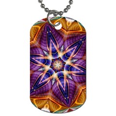 Kaleidoscope Pattern Kaleydograf Dog Tag (one Side) by Celenk