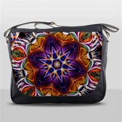 Kaleidoscope Pattern Kaleydograf Messenger Bags by Celenk