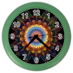 Colorful Prismatic Chromatic Color Wall Clocks by Celenk