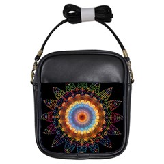 Colorful Prismatic Chromatic Girls Sling Bags by Celenk