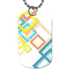 The Background Wallpaper Design Dog Tag (one Side) by Celenk