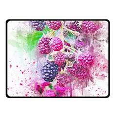 Blackberry Fruit Art Abstract Fleece Blanket (small) by Celenk