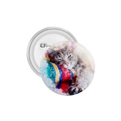 Cat Kitty Animal Art Abstract 1 75  Buttons by Celenk