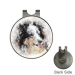 Dog Shetland Pet Art Abstract Hat Clips with Golf Markers Front