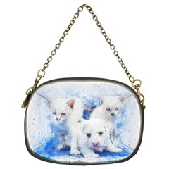 Dog Cats Pet Art Abstract Chain Purses (two Sides)  by Celenk