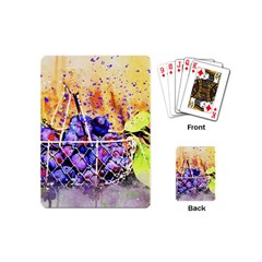 Fruit Plums Art Abstract Nature Playing Cards (mini)  by Celenk