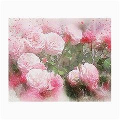 Flowers Roses Art Abstract Nature Small Glasses Cloth (2-side) by Celenk