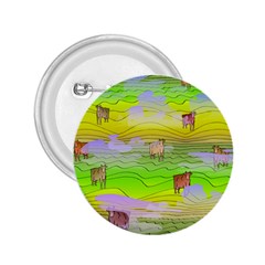 Cows And Clouds In The Green Fields 2 25  Buttons by CosmicEsoteric