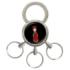 Frida Kahlo Doll 3-ring Key Chains by Valentinaart