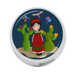 Frida Kahlo Doll 4-port Usb Hub (one Side) by Valentinaart