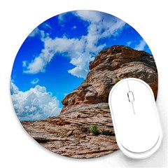 Mountain Canyon Landscape Nature Round Mousepads by Celenk