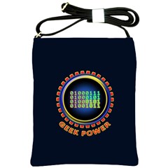 Geek Power Shoulder Sling Bags by linceazul