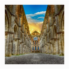 Abbey Ruin Architecture Medieval Medium Glasses Cloth by Celenk