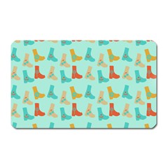 Blue Orange Boots Magnet (rectangular) by snowwhitegirl