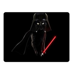 Darth Vader Cat Double Sided Fleece Blanket (small)  by Valentinaart