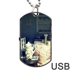 Abandonded Dollhouse Dog Tag Usb Flash (two Sides) by snowwhitegirl