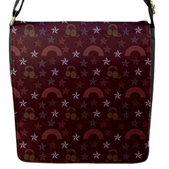 Music Stars Brown Flap Messenger Bag (s) by snowwhitegirl