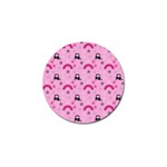 Music Stars Rose Pink Golf Ball Marker (10 pack) Front