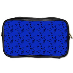 Royal Blue Music Toiletries Bags by snowwhitegirl