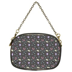 Cakes Yellow Pink Dot Sundaes Grey Chain Purses (one Side)  by snowwhitegirl