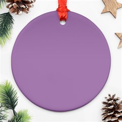 Grey Lily Round Ornament (two Sides) by snowwhitegirl