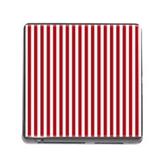 Red Stripes Memory Card Reader (square) by jumpercat