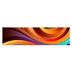 Abstract Colorful Background Wavy Satin Scarf (oblong) by Nexatart