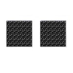 Dinosaurs Black Cufflinks (Square) Front(Pair)