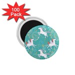 Magical Flying Unicorn Pattern 1.75  Magnets (100 pack)  Front