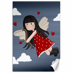 Cupid Girl Canvas 20  X 30   by Valentinaart