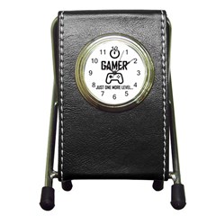 Gamer Pen Holder Desk Clocks by Valentinaart