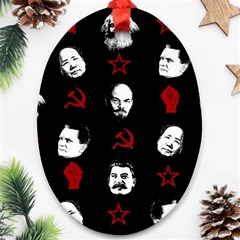 Communist Leaders Ornament (oval) by Valentinaart