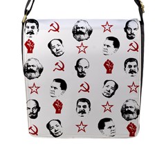 Communist Leaders Flap Messenger Bag (l)  by Valentinaart