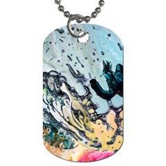 Abstract Structure Background Wax Dog Tag (one Side) by Nexatart