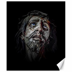 Jesuschrist Face Dark Poster Canvas 20  X 24   by dflcprints