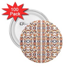 Multicolored Geometric Pattern  2 25  Buttons (100 Pack)  by dflcprints