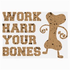 Work Hard Your Bones Large Glasses Cloth by Melcu