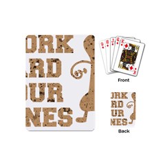 Work Hard Your Bones Playing Cards (mini)  by Melcu