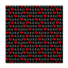 Xoxo Valentines Day Pattern Tile Coasters by Valentinaart