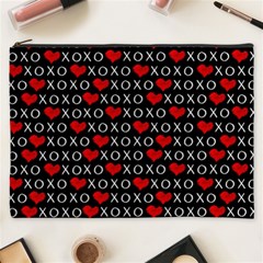 Xoxo Valentines Day Pattern Cosmetic Bag (xxxl)  by Valentinaart