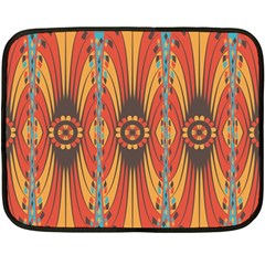 Geometric Extravaganza Pattern Double Sided Fleece Blanket (mini)  by linceazul