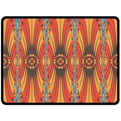 Geometric Extravaganza Pattern Double Sided Fleece Blanket (large)  by linceazul