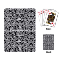 Dark Oriental Ornate Pattern Playing Card by dflcprints